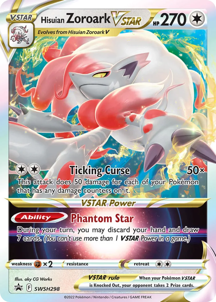 Hisuian Zoroark VSTAR #SWSH298 SWSH Black Star Promos Pokemon card