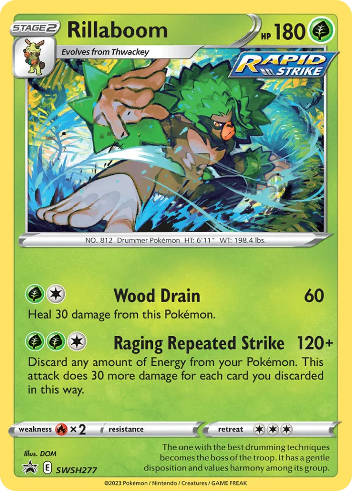 Rillaboom #SWSH277 SWSH Black Star Promos Pokemon card