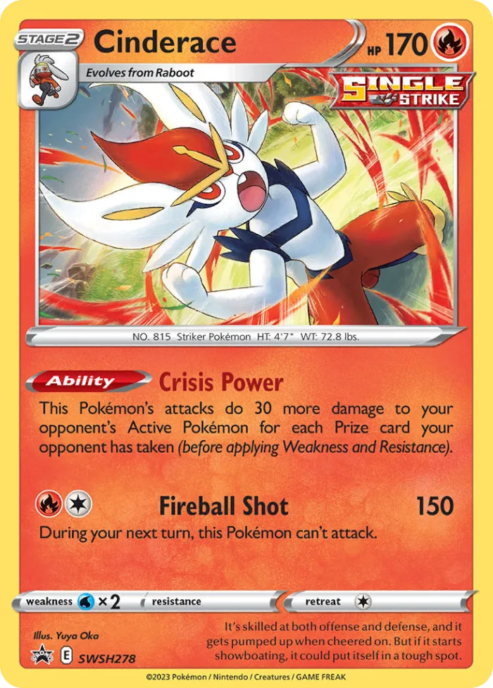 Cinderace #SWSH278 SWSH Black Star Promos Pokemon card