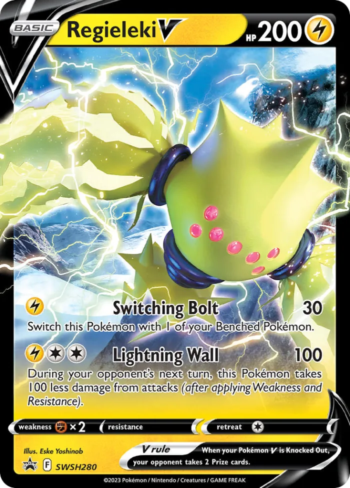 Regieleki V #SWSH280 SWSH Black Star Promos Pokemon card