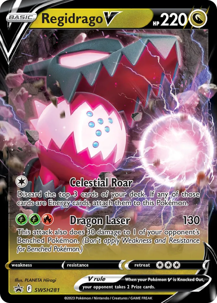 Regidrago V #SWSH281 SWSH Black Star Promos Pokemon card