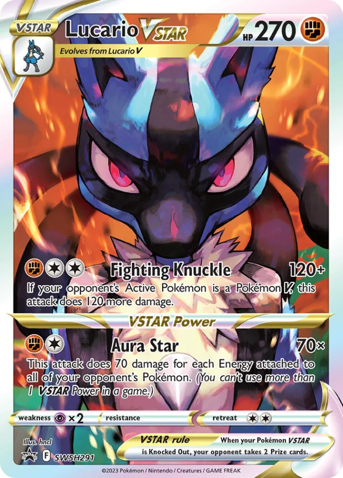 Lucario VSTAR #SWSH291 SWSH Black Star Promos Pokemon card