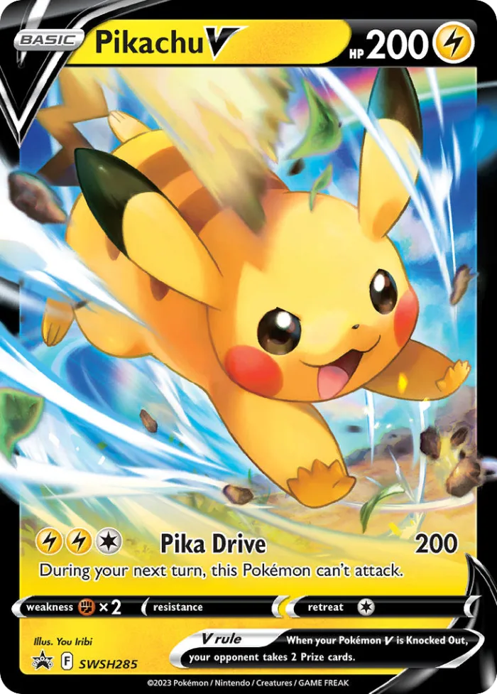 Pikachu V #SWSH285 SWSH Black Star Promos Pokemon card