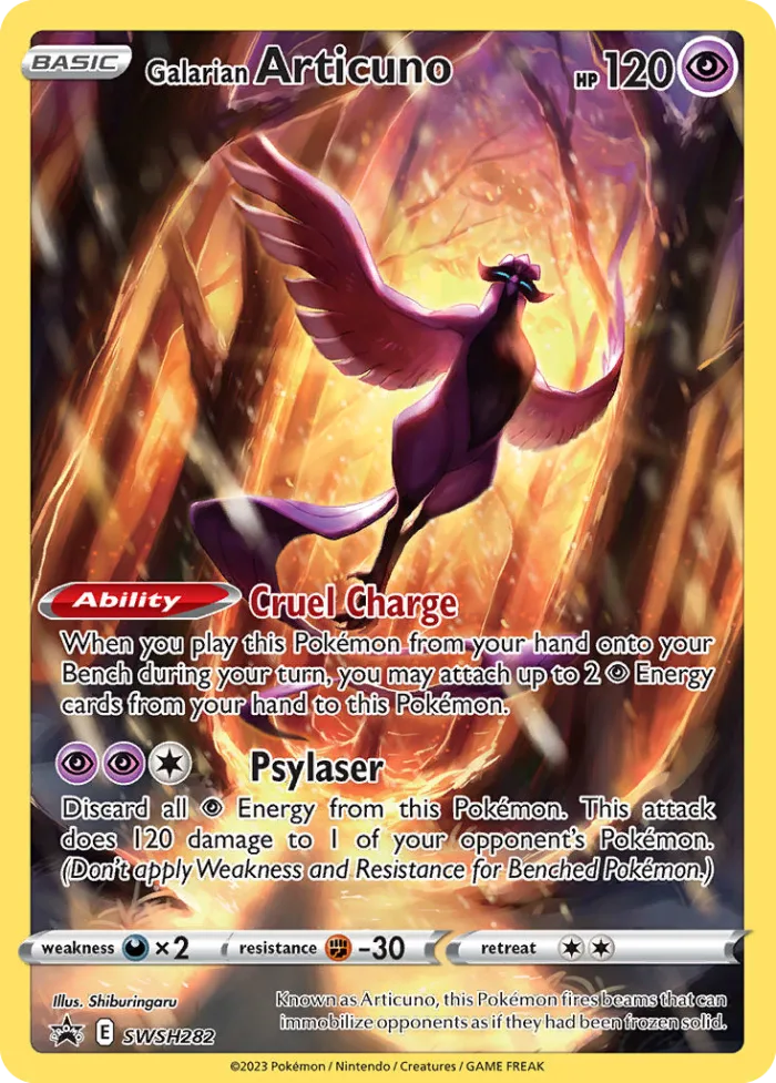 Galarian Articuno #SWSH282 SWSH Black Star Promos Pokemon card