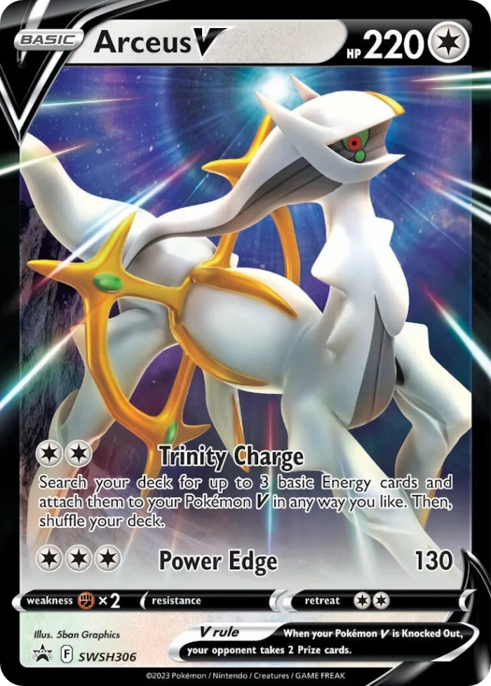 Arceus V #SWSH306 SWSH Black Star Promos Pokemon card