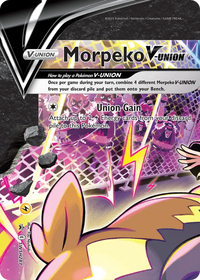 Morpeko V-UNION #SWSH287 SWSH Black Star Promos Pokemon card