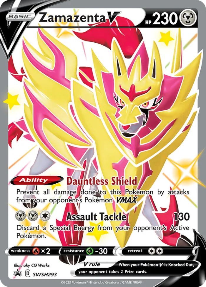 Zamazenta V #SWSH293 SWSH Black Star Promos Pokemon card