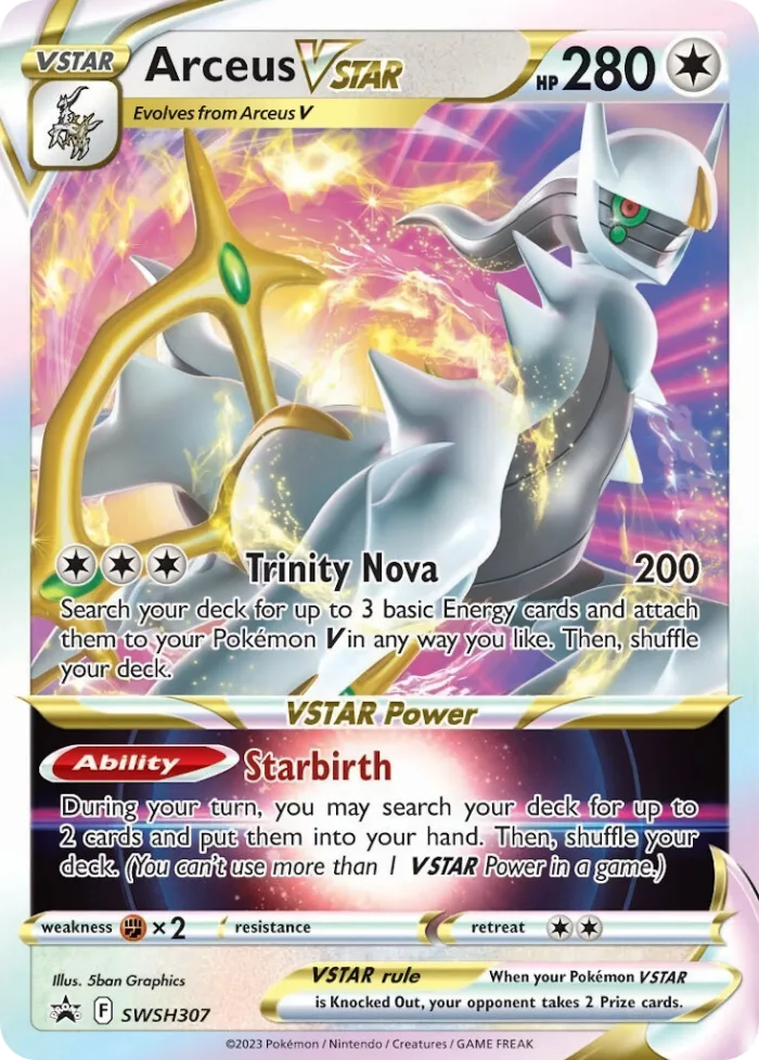 Arceus VSTAR #SWSH307 SWSH Black Star Promos Pokemon card