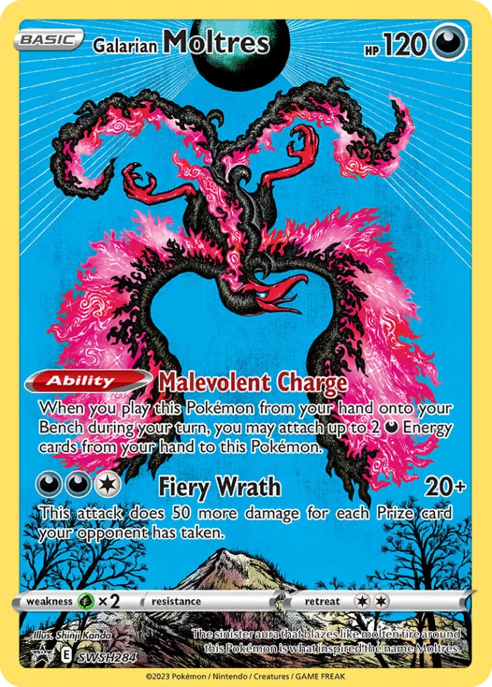 Galarian Moltres #SWSH284 SWSH Black Star Promos Pokemon card