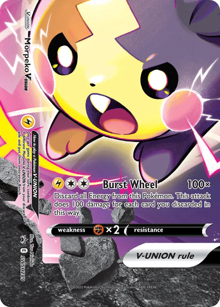 Morpeko V-UNION #SWSH289 SWSH Black Star Promos Pokemon card