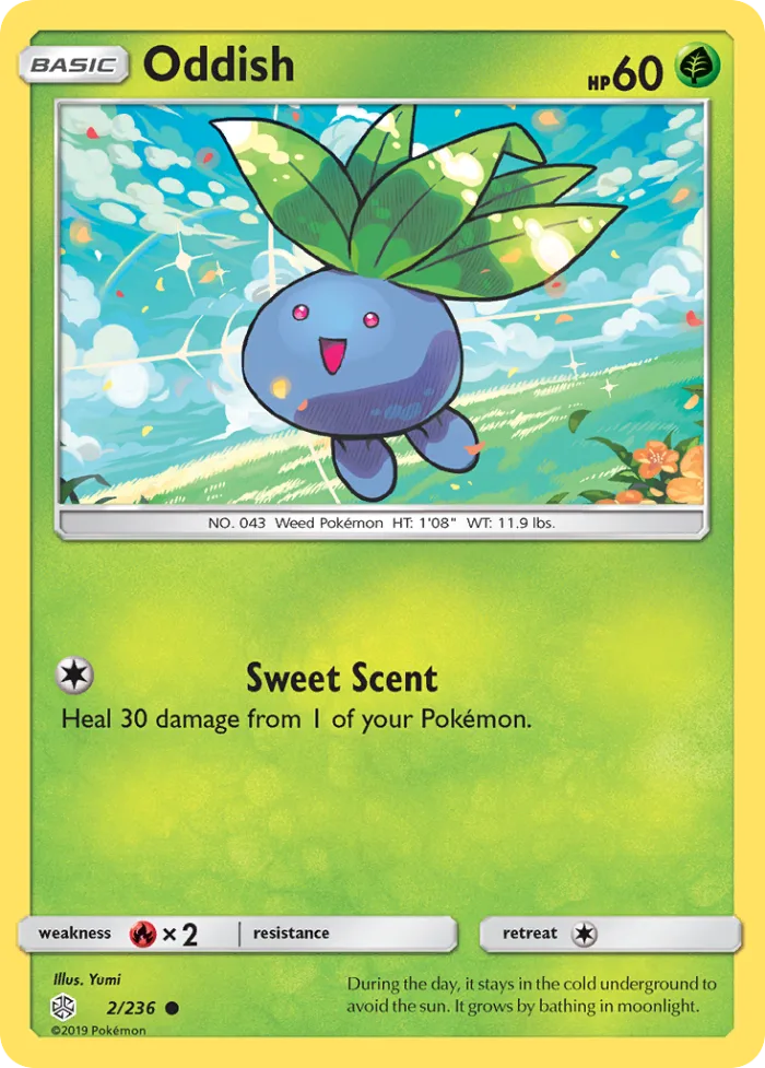 Oddish #2 Cosmic Eclipse Pokemon card