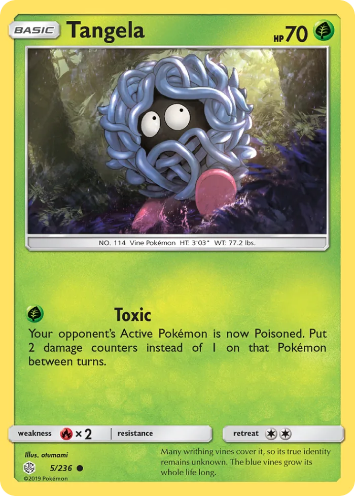 Tangela #5 Cosmic Eclipse Pokemon card