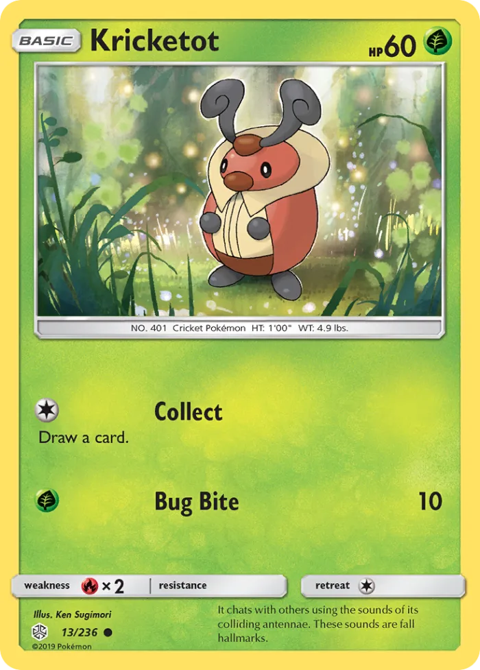 Kricketot #13 Cosmic Eclipse Pokemon card