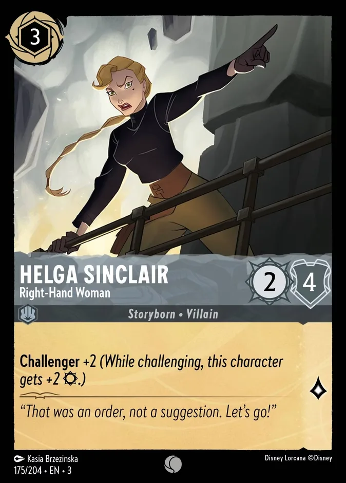 Helga Sinclair #175 Into the Inklands Disney Lorcana card