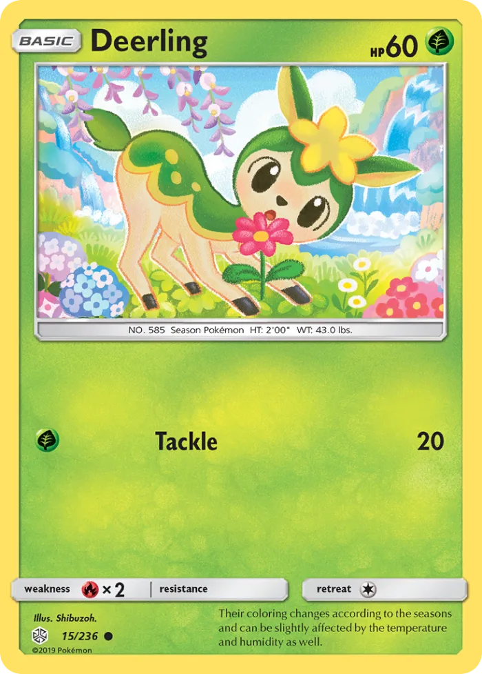 Deerling #15 Cosmic Eclipse Pokemon card