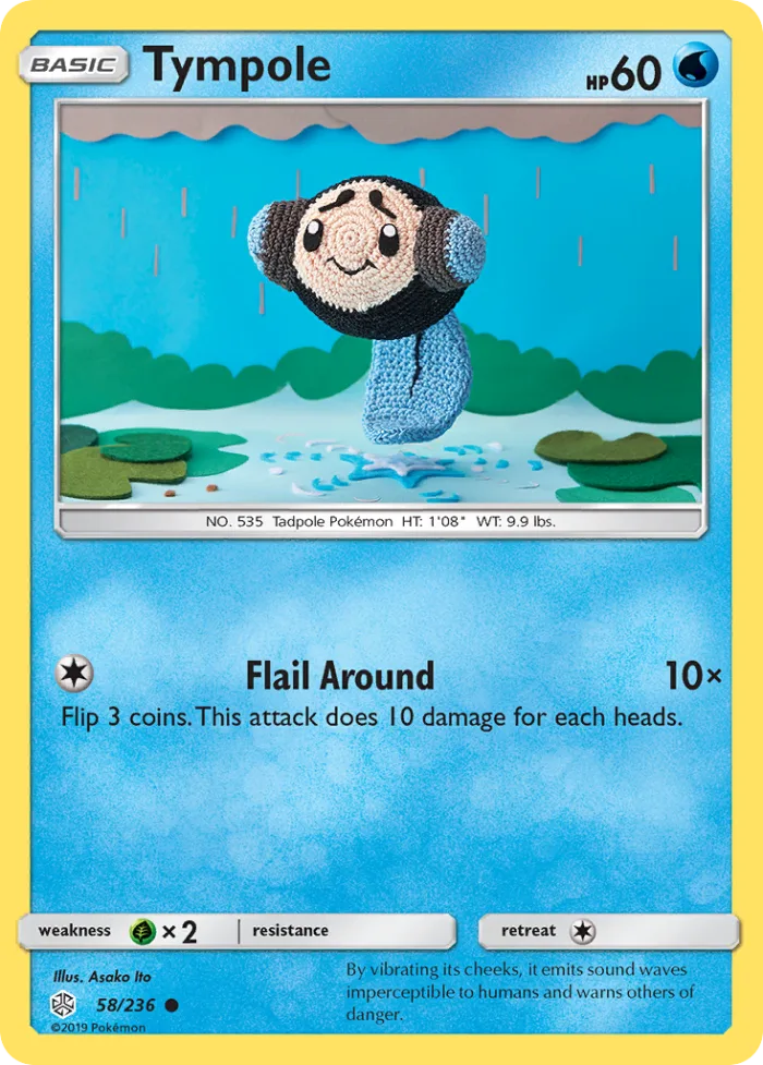 Tympole #58 Cosmic Eclipse Pokemon card