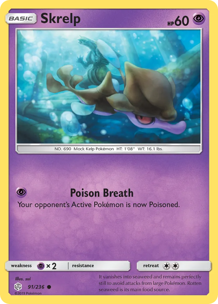 Skrelp #91 Cosmic Eclipse Pokemon card