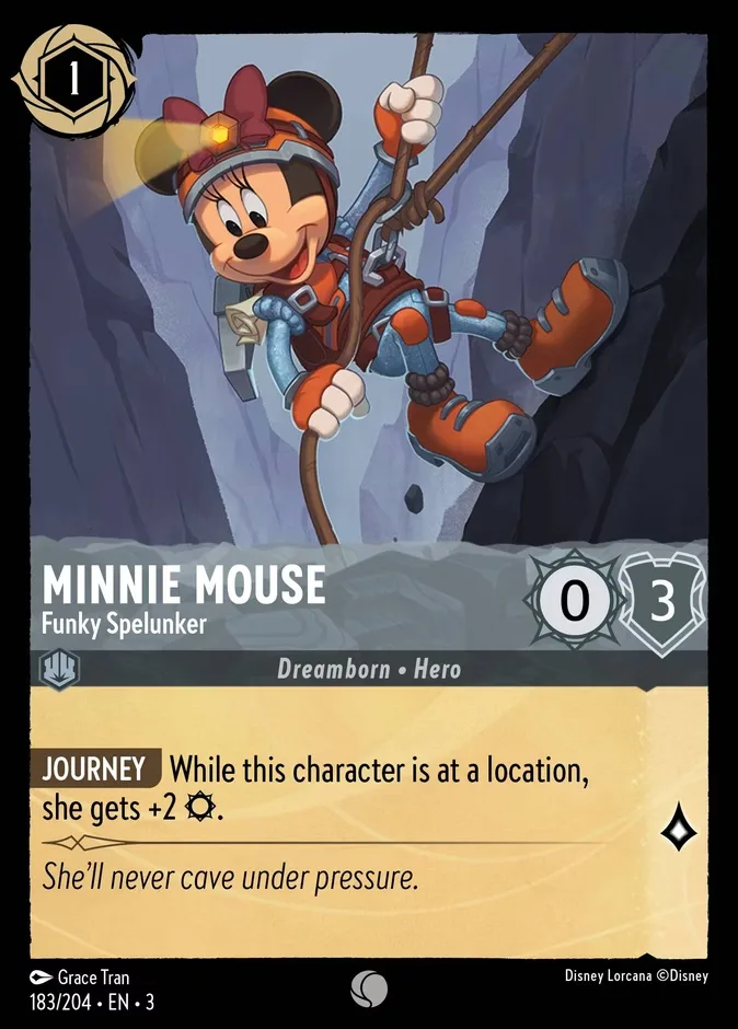 Minnie Mouse #183 Into the Inklands Disney Lorcana card