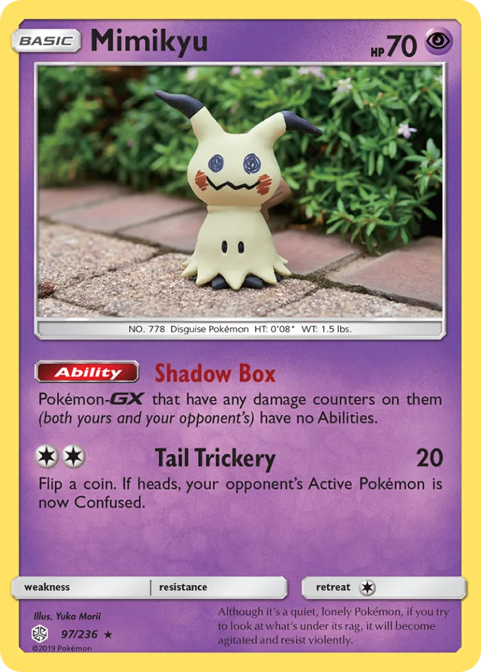 Mimikyu #97 Cosmic Eclipse Pokemon card