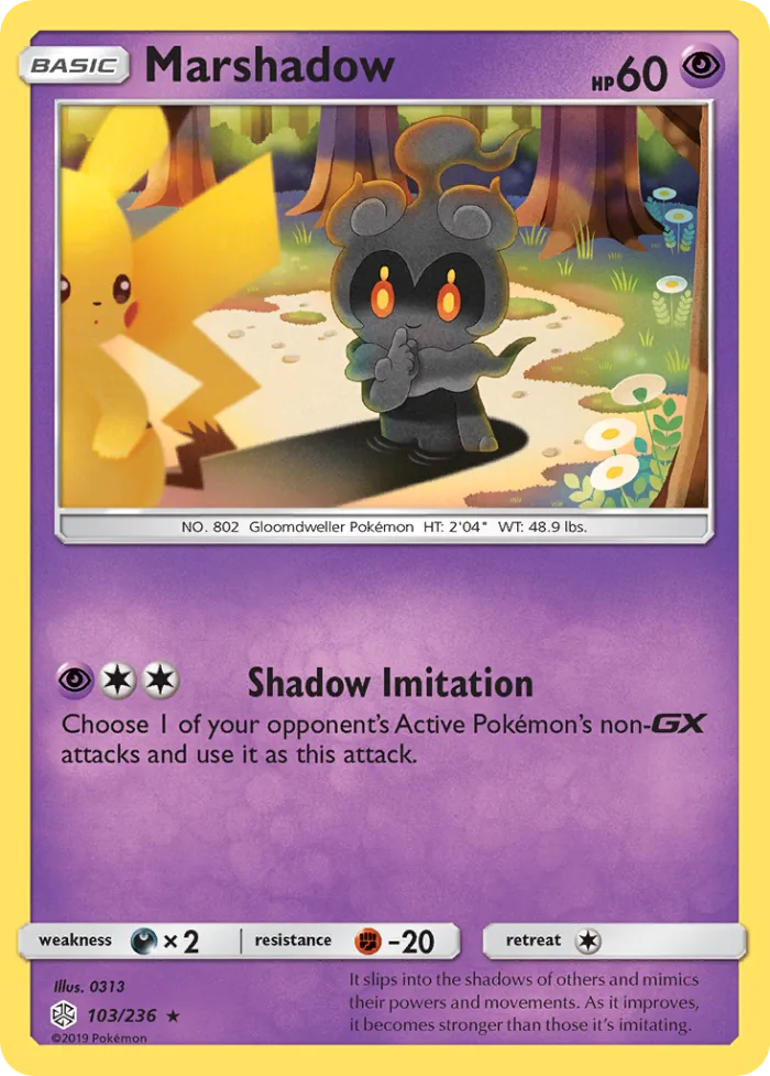 Marshadow #103 Cosmic Eclipse Pokemon card
