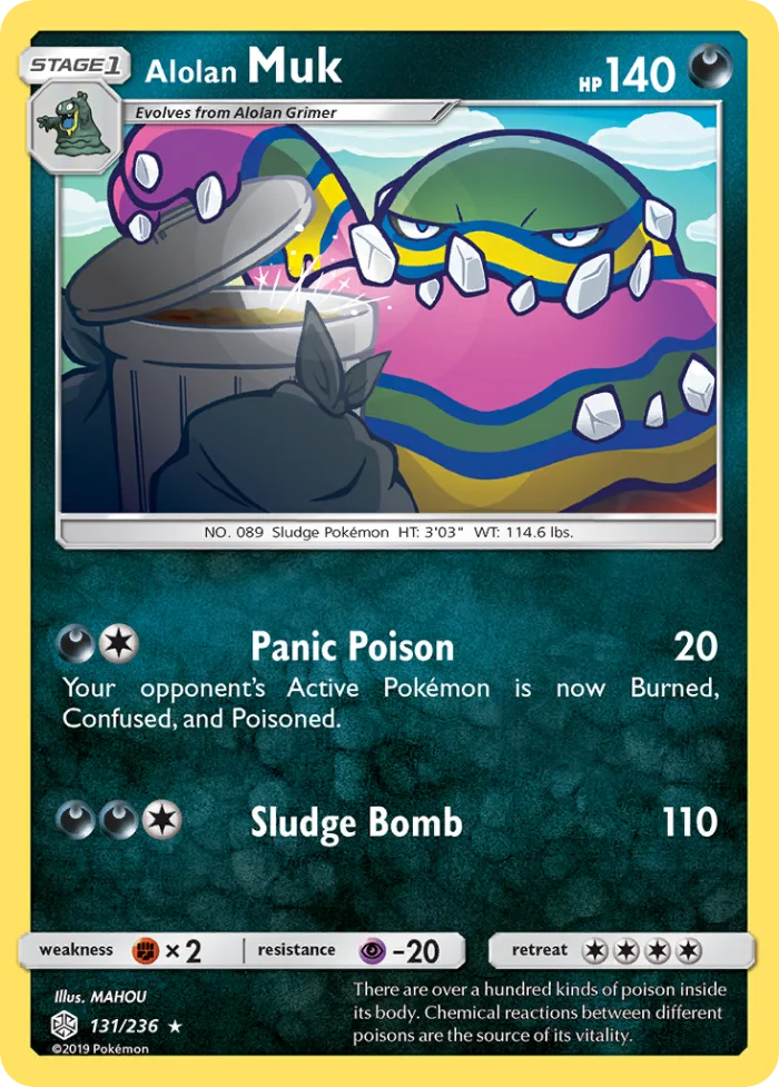 Alolan Muk #131 Cosmic Eclipse Pokemon card