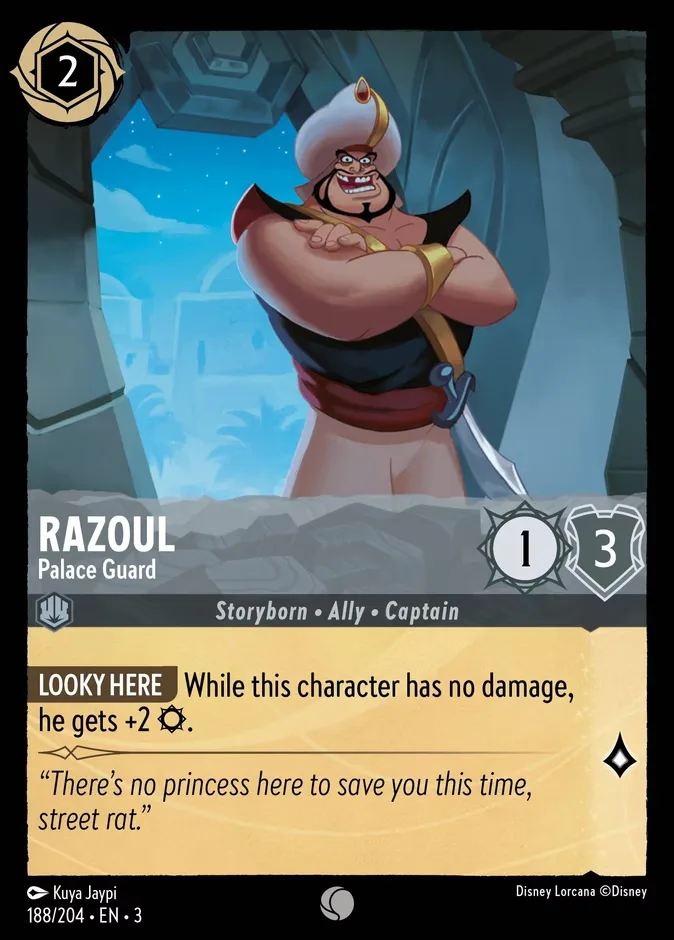 Razoul #188 Into the Inklands Disney Lorcana card
