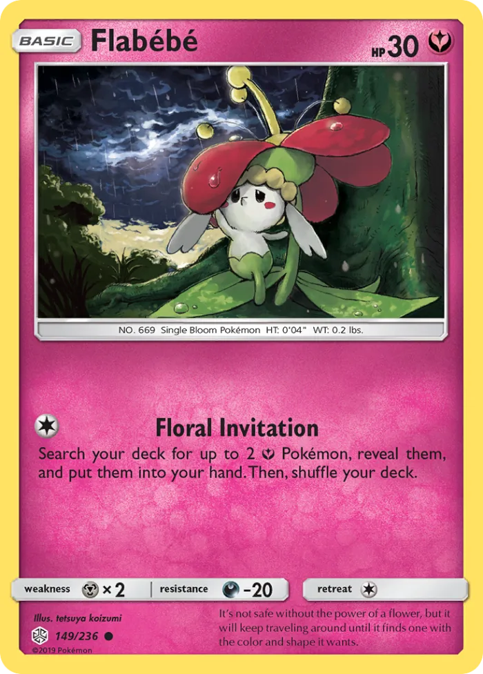 Flabébé #149 Cosmic Eclipse Pokemon card