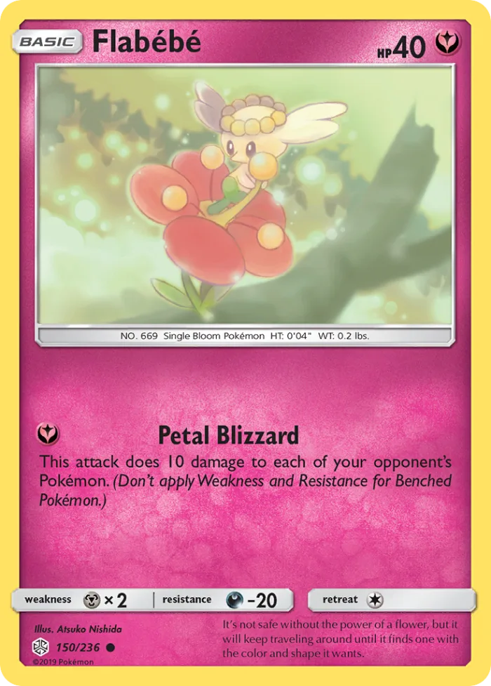 Flabébé #150 Cosmic Eclipse Pokemon card