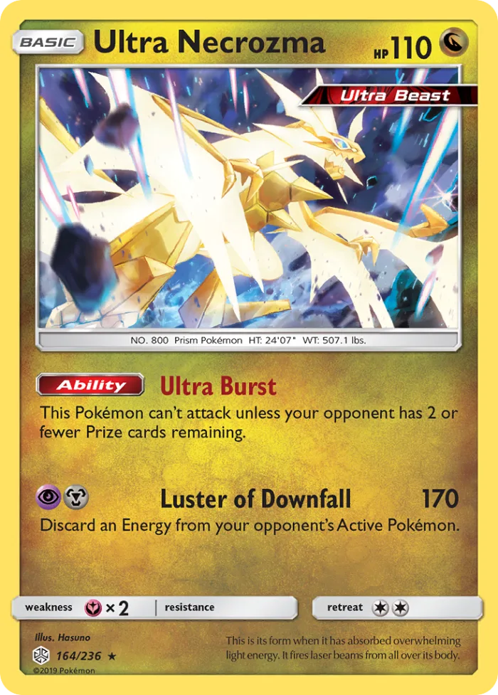 Ultra Necrozma #164 Cosmic Eclipse Pokemon card