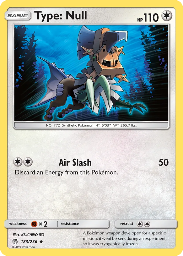 Type: Null #183 Cosmic Eclipse Pokemon card