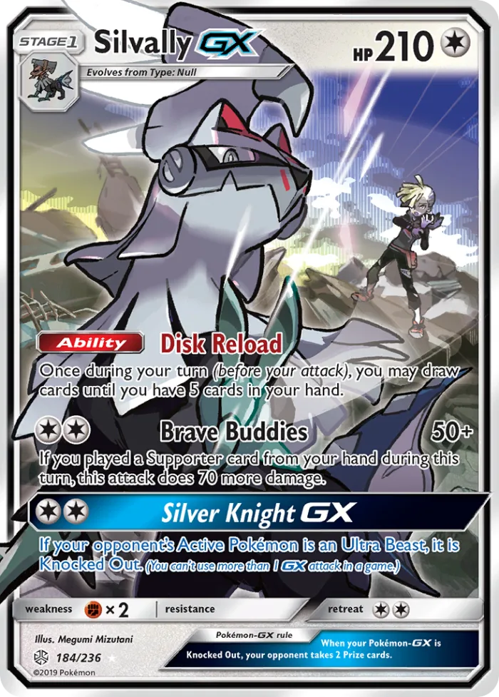 Silvally-GX #184 Cosmic Eclipse Pokemon card