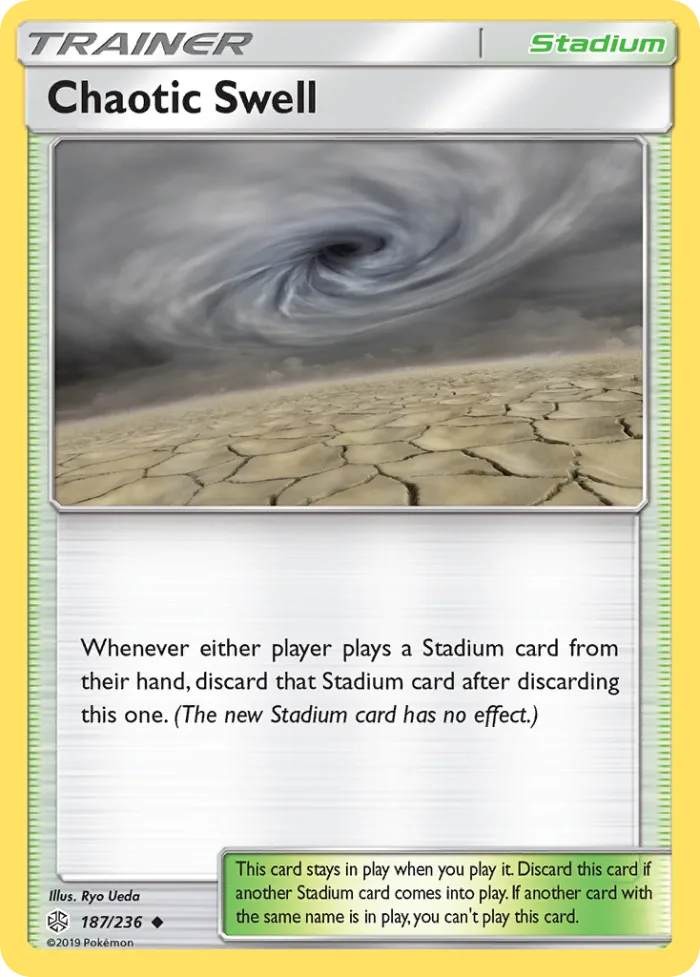 Chaotic Swell #187 Cosmic Eclipse Pokemon card