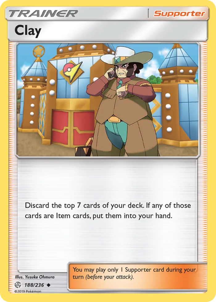 Clay #188 Cosmic Eclipse Pokemon card