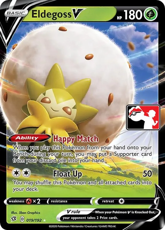 Eldegoss V Play! Pokémon Prize Pack Series One card