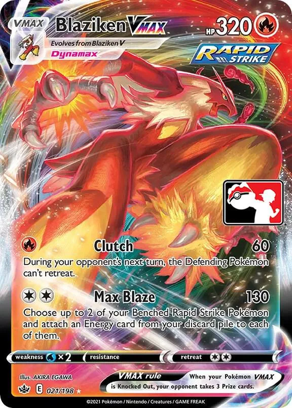 Blaziken VMAX Play! Pokémon Prize Pack Series One card