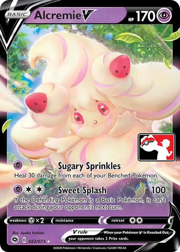 Alcremie V Play! Pokémon Prize Pack Series One card
