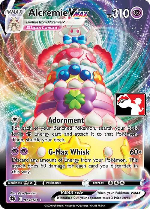 Alcremie VMAX Play! Pokémon Prize Pack Series One card