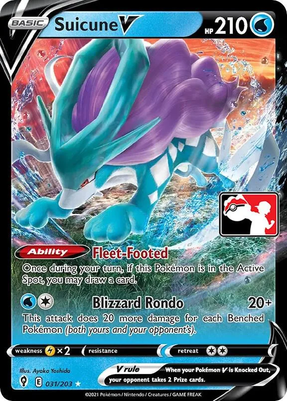 Suicune V Play! Pokémon Prize Pack Series One card