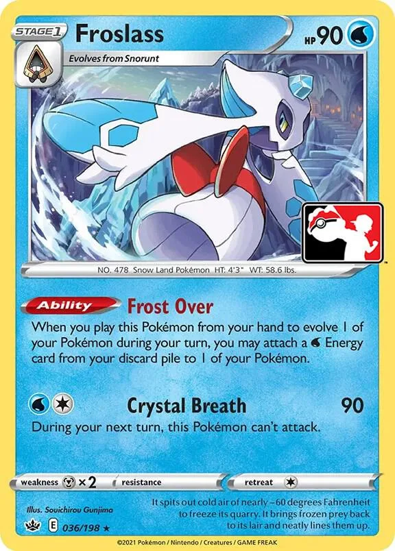 Froslass Play! Pokémon Prize Pack Series One card