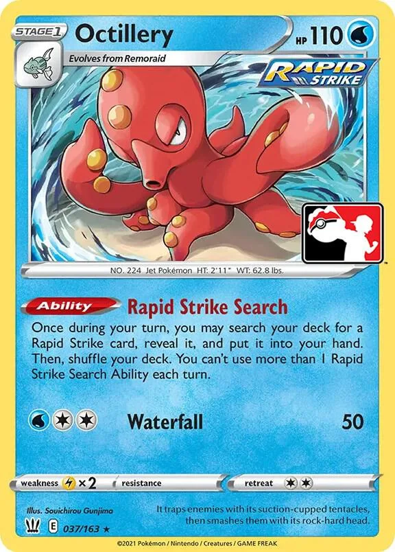 Octillery Play! Pokémon Prize Pack Series One card