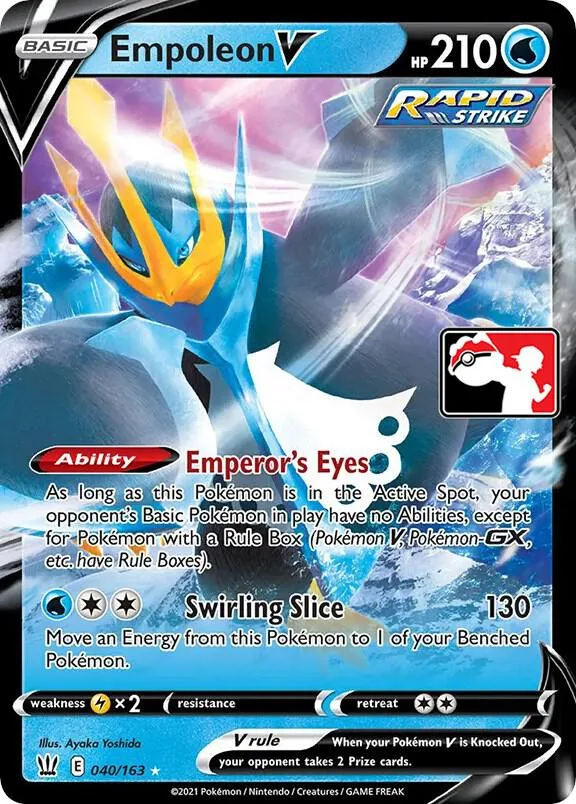 Empoleon V Play! Pokémon Prize Pack Series One card