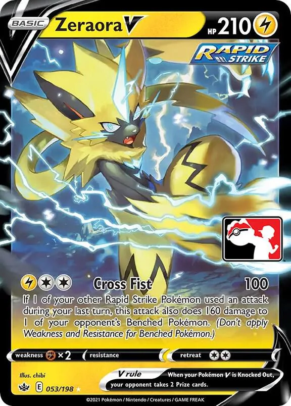 Zeraora V Play! Pokémon Prize Pack Series One card