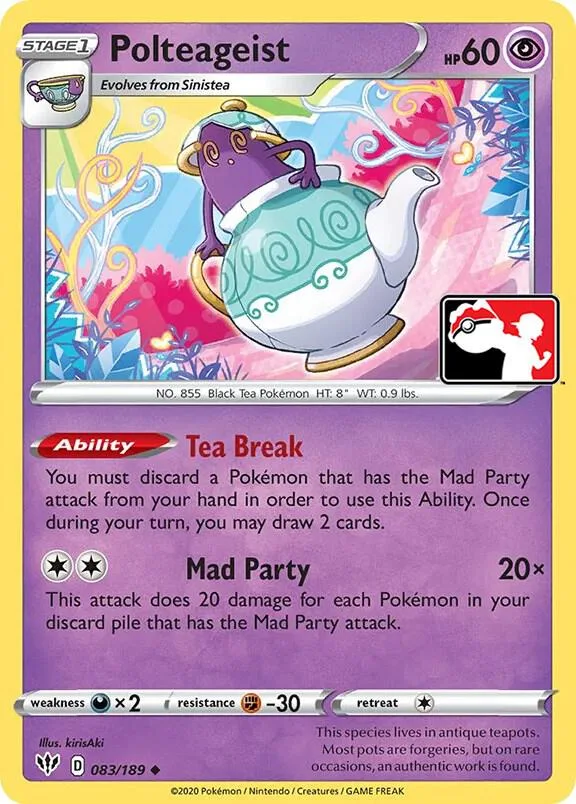 Polteageist Play! Pokémon Prize Pack Series One card