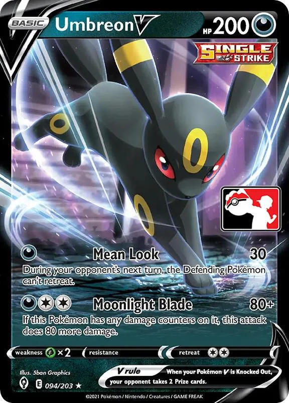 Umbreon V Play! Pokémon Prize Pack Series One card