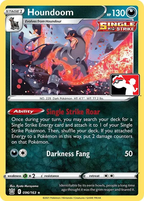 Houndoom Play! Pokémon Prize Pack Series One card