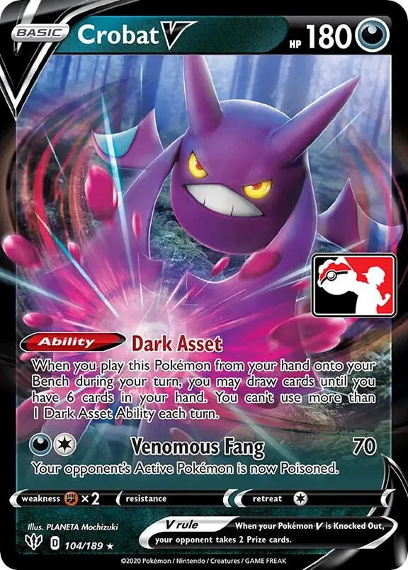 Crobat V Play! Pokémon Prize Pack Series One card