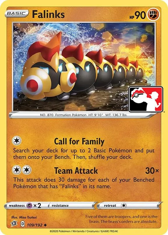 Falinks Play! Pokémon Prize Pack Series One card