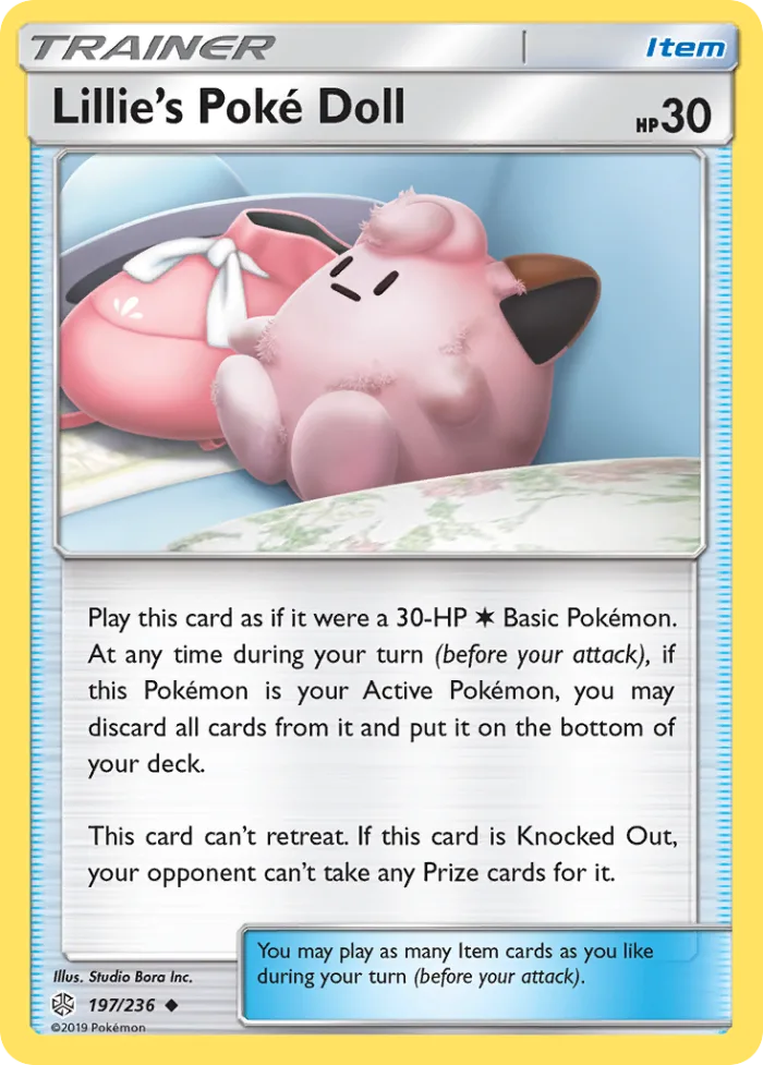 Lillie's Poké Doll #197 Cosmic Eclipse Pokemon card