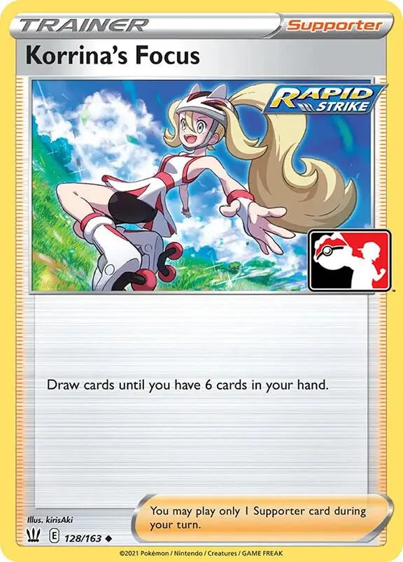 Korrina's Focus Play! Pokémon Prize Pack Series One card