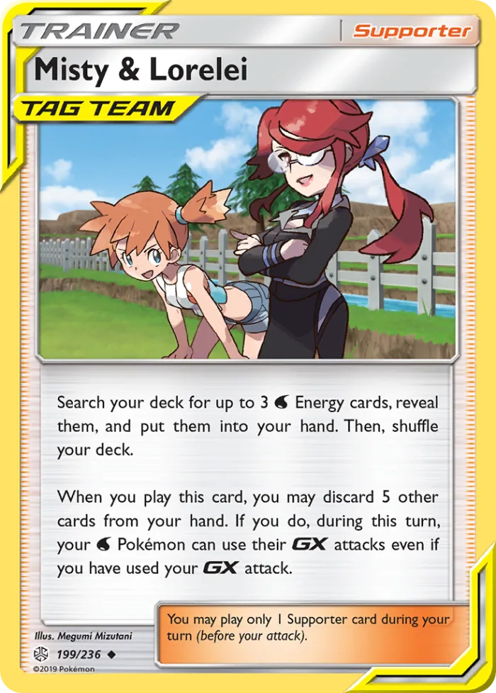 Misty & Lorelei #199 Cosmic Eclipse Pokemon card